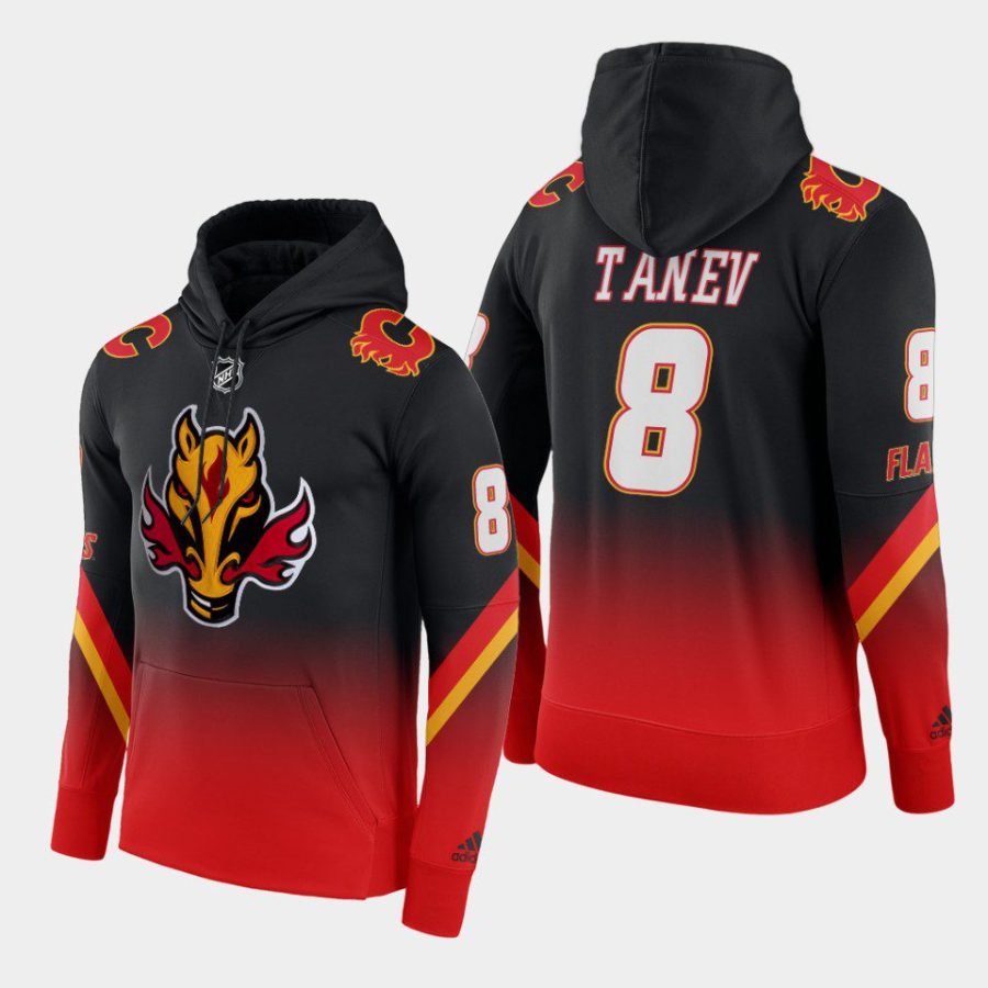 flames christopher tanev black red alternate color crash hoodie