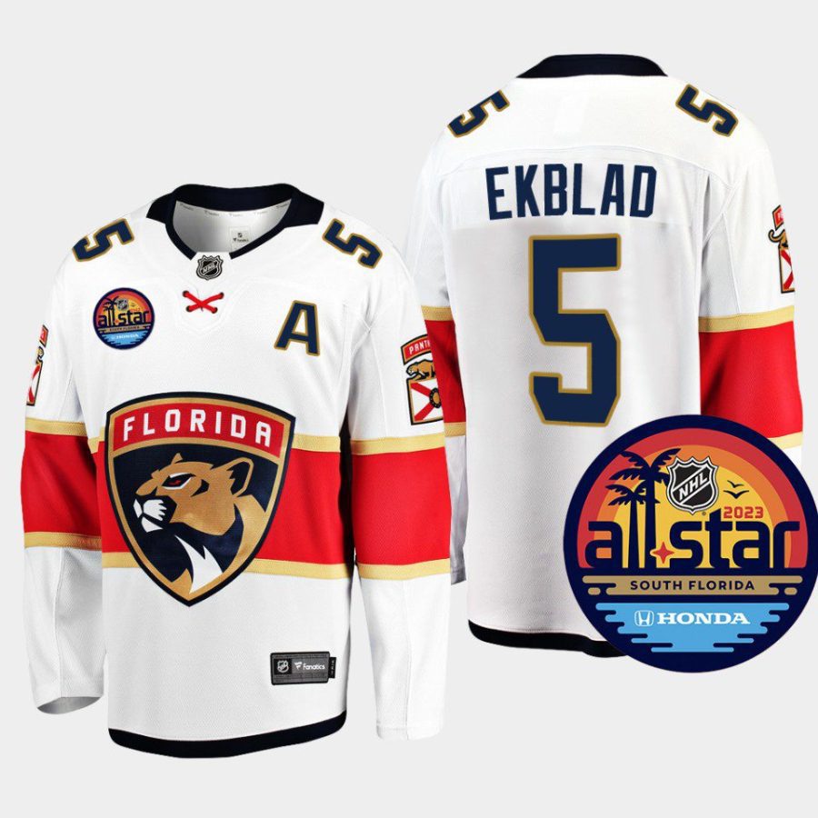 florida panthers aaron ekblad 2023 nhl all star away jersey white