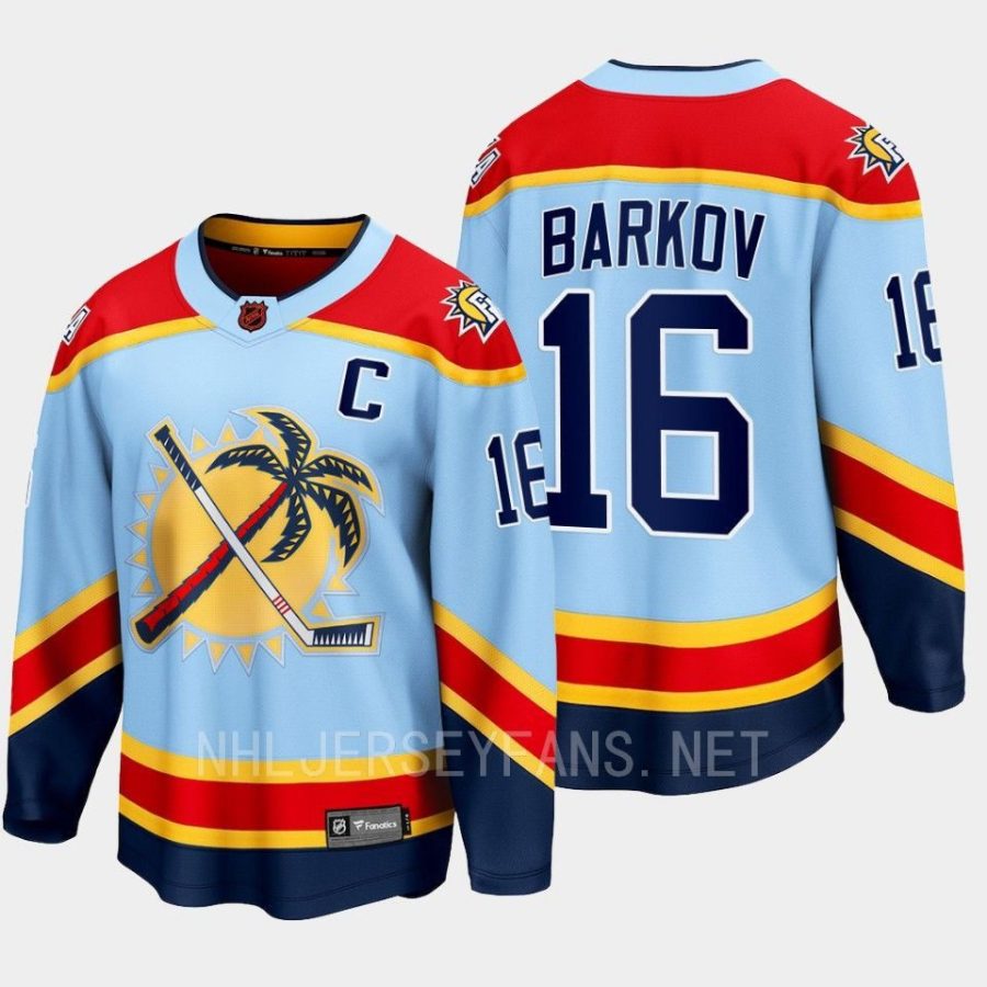 florida panthers aleksander barkov special edition 2.0 2022 breakaway retro jersey blue