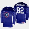 france hockey charles bertrand 2022 iihf world championship away jersey navy