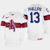 great britain hockey david phillips 2022 iihf world championship home jersey white