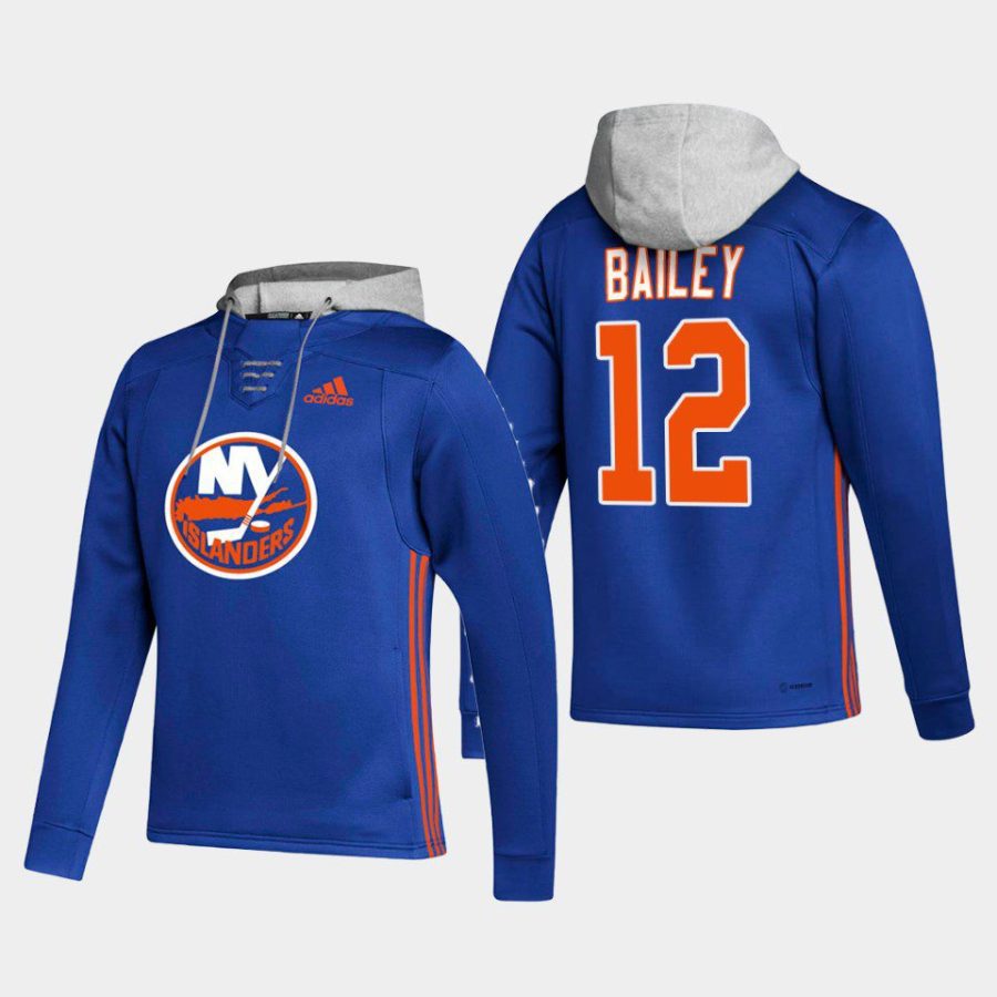 islanders josh bailey blue skate lace up hoodie