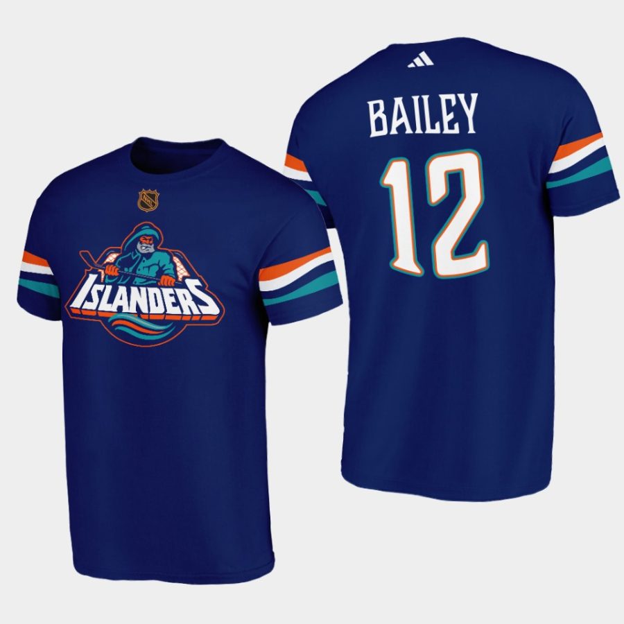 islanders josh bailey navy reverse retro 2.0 special edition t shirt