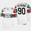 italy hockey dylan di perna 2022 iihf world championship home jersey white