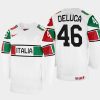 italy hockey ivan deluca 2022 iihf world championship home jersey white