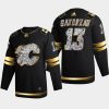 johnny gaudreau flames black 2022 stanley cup playoffs diamond edition authentic jersey