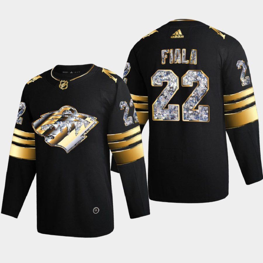 kevin fiala wild black 2022 stanley cup playoffs diamond edition authentic jersey