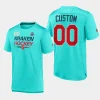 kraken custom light blue authentic pro tech 2024 winter classic t shirt