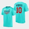 kraken matty beniers light blue authentic pro tech 2024 winter classic t shirt