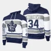 maple leafs auston matthews navy white mitchell ness pullover hoodie