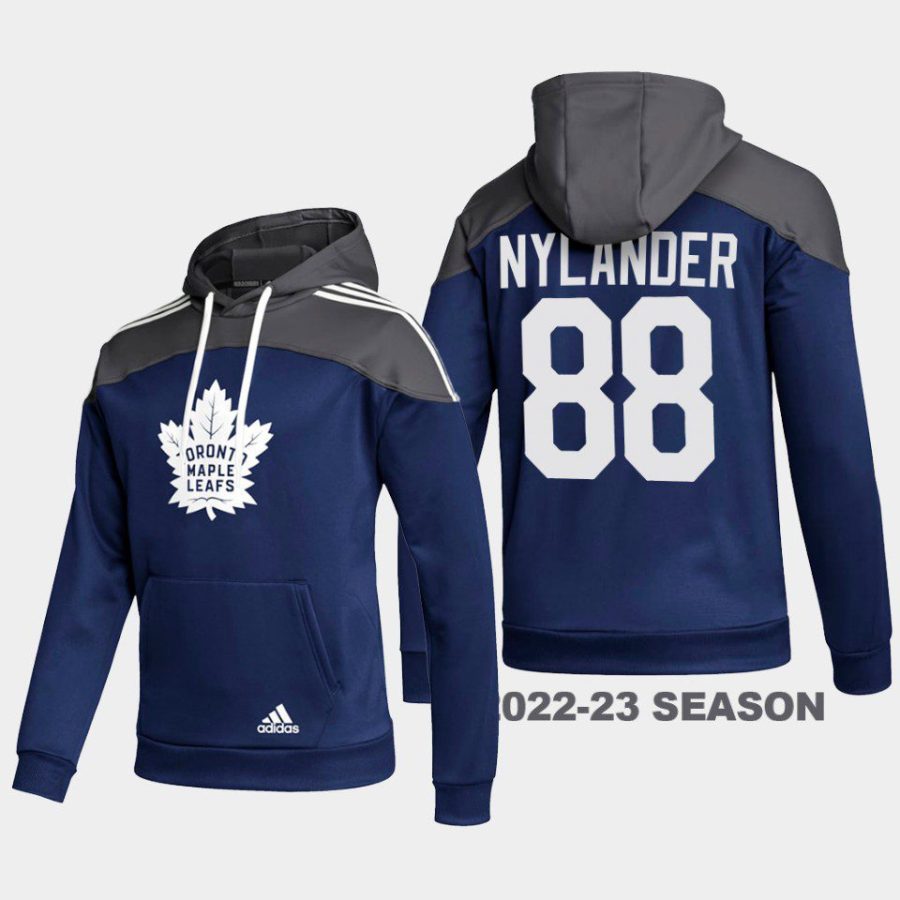 maple leafs william nylander blue stylish aeroready pullover hoodie