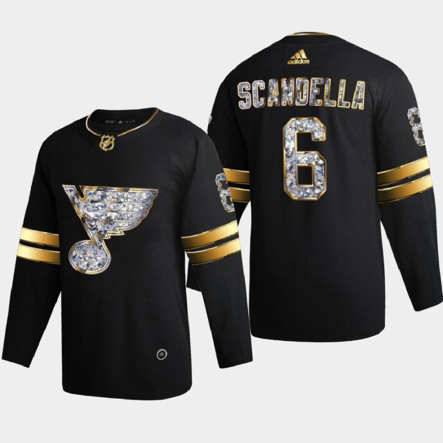 marco scandella blues black 2022 stanley cup playoffs diamond edition authentic jersey