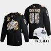 men avalanche custom golden diamond 2022 stanley cup champs black jersey