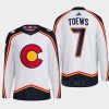 men avalanche devon toews 2022 authentic primegreen reverse retro 2.0 white jersey