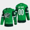 men blue jackets custom 2023 st. patricks day primegreen authentic jersey green