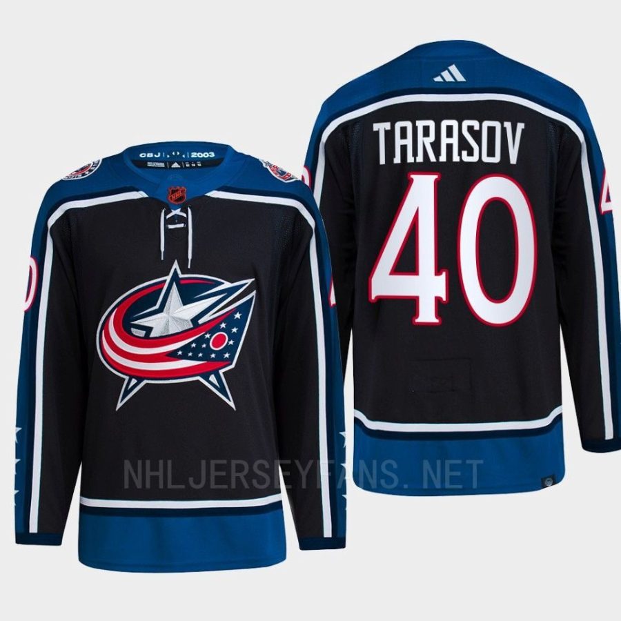 men blue jackets daniil tarasov 2022 authentic primegreen reverse retro 2.0 navy jersey