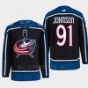 men blue jackets kent johnson 2022 authentic primegreen reverse retro 2.0 navy jersey