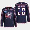 men blue jackets oliver bjorkstrand finland edition 2022 nhl global series navy jersey