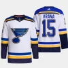 men blues jakub vrana primegreen away authentic pro white jersey