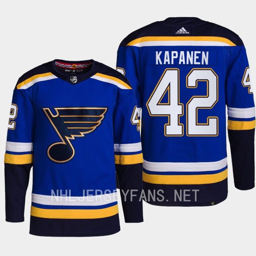 men blues kasperi kapanen home primegreen authentic blue jersey