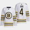 men bruins bobby orr 2023 24 primegreen 100th anniversary authentic player white jersey