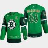 men bruins brad marchand 2023 st. patricks day primegreen authentic jersey green