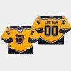 men bruins custom replica throwback gold jersey