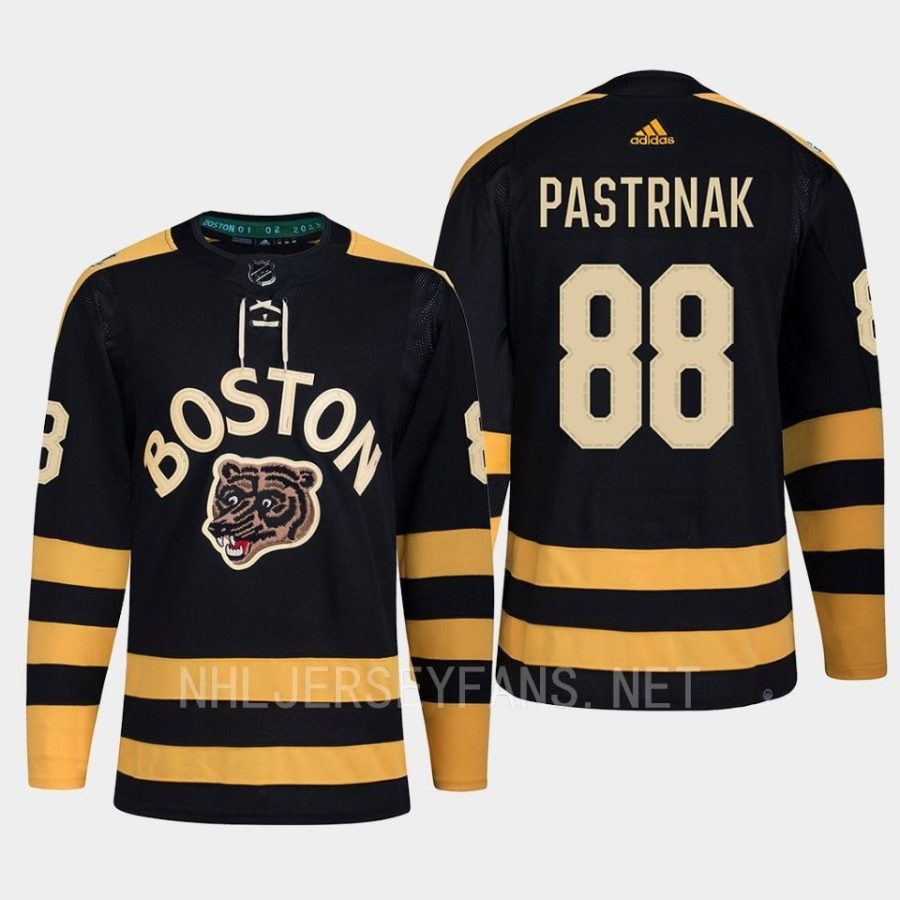 men bruins david pastrnak primegreen 2023 winter classic black jersey