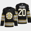 men bruins jayson megna 2023 24 primegreen 100th anniversary authentic player black jersey