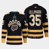 men bruins linus ullmark primegreen 2023 winter classic black jersey