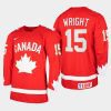 men canada hockey shane wright limited edition throwback red jersey