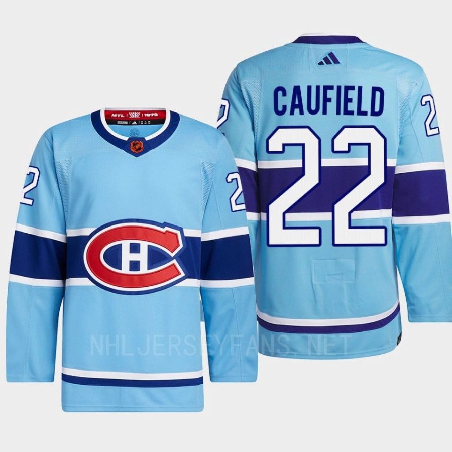 men canadiens cole caufield 2022 authentic primegreen reverse retro 2.0 blue jersey