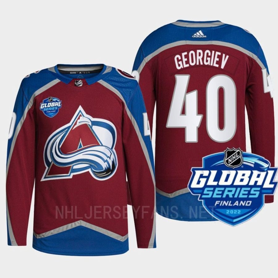 men canucks alexandar georgiev authentic 2022 nhl global series burgundy jersey