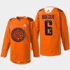 men canucks brock boeser warmup national day for truth and reconciliation 2022 orange jersey