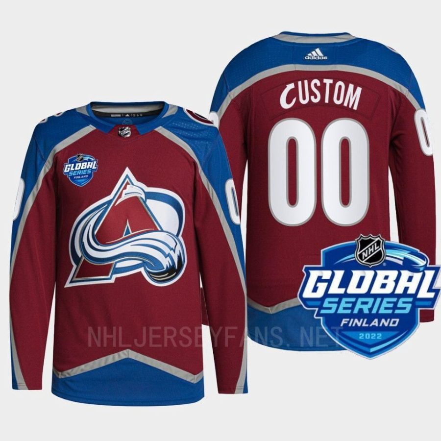 men canucks custom authentic 2022 nhl global series burgundy jersey