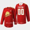 men canucks custom rabbit warm up 2023 lunar new year red jersey