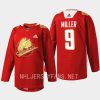 men canucks j.t. miller rabbit warm up 2023 lunar new year red jersey