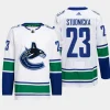 men canucks jack studnicka authentic pro away primegreen white jersey