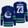 men canucks jack studnicka authentic pro home primegreen blue jersey