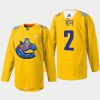 men canucks luke schenn 2022 warmup diwali night yellow jersey