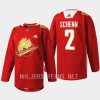 men canucks luke schenn rabbit warm up 2023 lunar new year red jersey