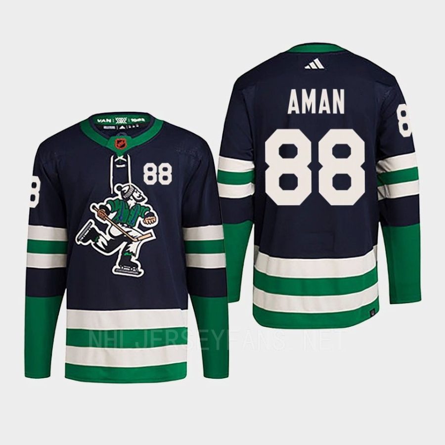 men canucks nils aman 2022 authentic primegreen reverse retro 2.0 navy jersey