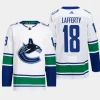 men canucks sam lafferty primegreen away authentic pro white jersey