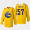 men canucks tyler myers 2022 warmup diwali night yellow jersey