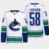 men canucks will lockwood 2022 primegreen authentic pro away white jersey