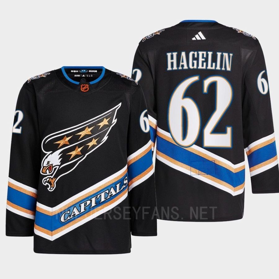 men capitals carl hagelin 2022 authentic primegreen reverse retro 2.0 black jersey