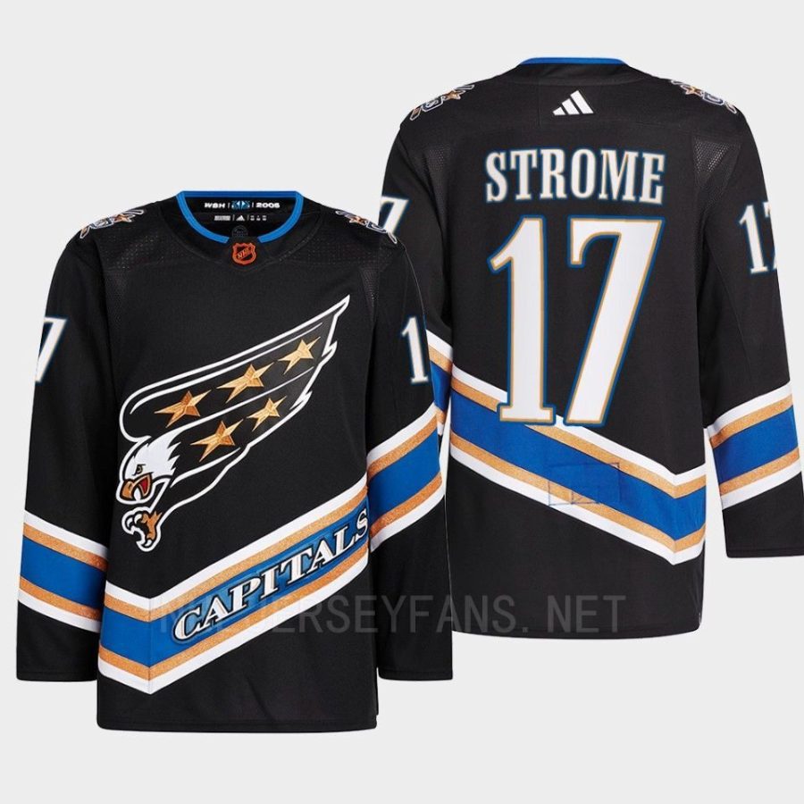 men capitals dylan strome 2022 authentic primegreen reverse retro 2.0 black jersey