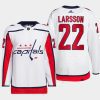 men capitals johan larsson 2022 primegreen authentic pro away white jersey