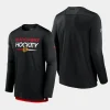 men chicago blackhawks authentic pro black long sleeve t shirt