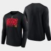 men chicago blackhawks authentic pro core collection black secondary long sleeve t shirt